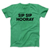 Sip Sip Hooray Men/Unisex T-Shirt Heather Irish Green | Funny Shirt from Famous In Real Life
