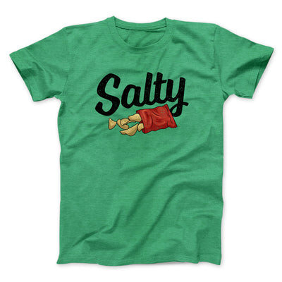Salty Chips Funny Men/Unisex T-Shirt Heather Kelly | Funny Shirt from Famous In Real Life