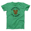 Happiness Is A Yorkie Men/Unisex T-Shirt Heather Kelly | Funny Shirt from Famous In Real Life