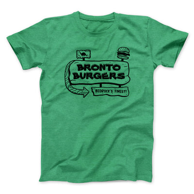 Bronto Burgers Men/Unisex T-Shirt Heather Kelly | Funny Shirt from Famous In Real Life