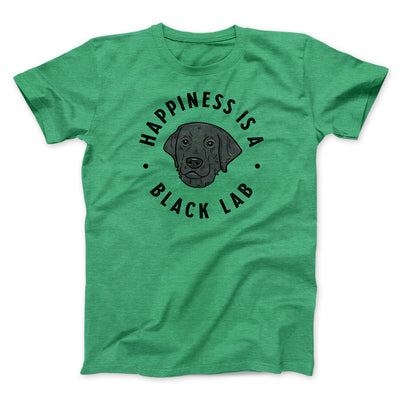 Happiness Is A Black Lab Men/Unisex T-Shirt Heather Kelly | Funny Shirt from Famous In Real Life