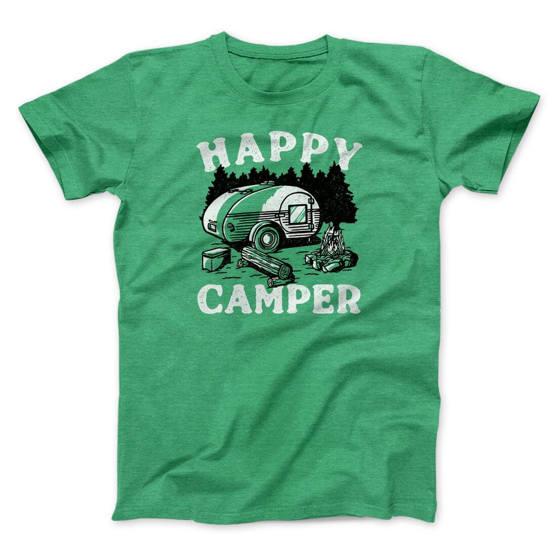 Happy Camper Men/Unisex T-Shirt | Funny Shirt from Famous In Real Life