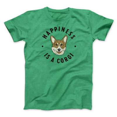 Happiness Is A Corgi Men/Unisex T-Shirt Heather Kelly | Funny Shirt from Famous In Real Life