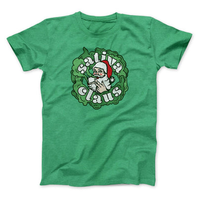 Sativa Claus Men/Unisex T-Shirt Heather Kelly | Funny Shirt from Famous In Real Life
