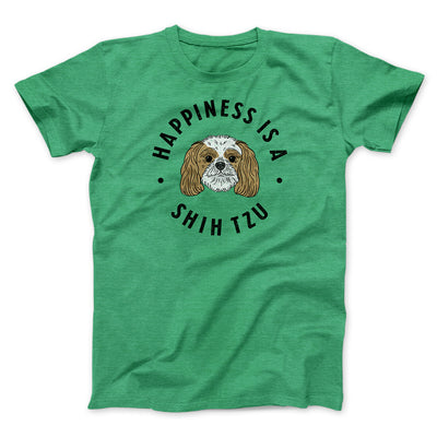 Happiness Is A Shih Tzu Men/Unisex T-Shirt Heather Kelly | Funny Shirt from Famous In Real Life