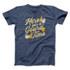 Here For A Gourd Time Men/Unisex T-Shirt Heather Navy | Funny Shirt from Famous In Real Life