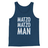 Matzo Matzo Man Funny Hanukkah Men/Unisex Tank Top Heather Navy | Funny Shirt from Famous In Real Life