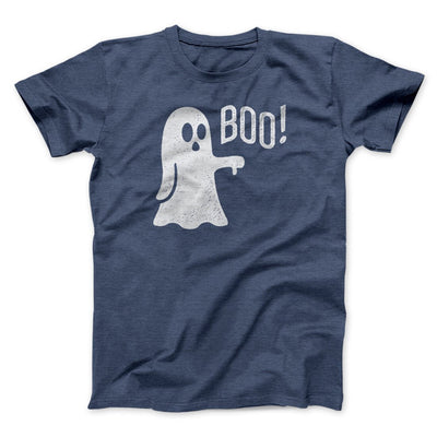 Boo - Ghost Men/Unisex T-Shirt Heather Navy | Funny Shirt from Famous In Real Life