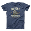 Oleson's Mercantile Funny Movie Men/Unisex T-Shirt Heather Navy | Funny Shirt from Famous In Real Life
