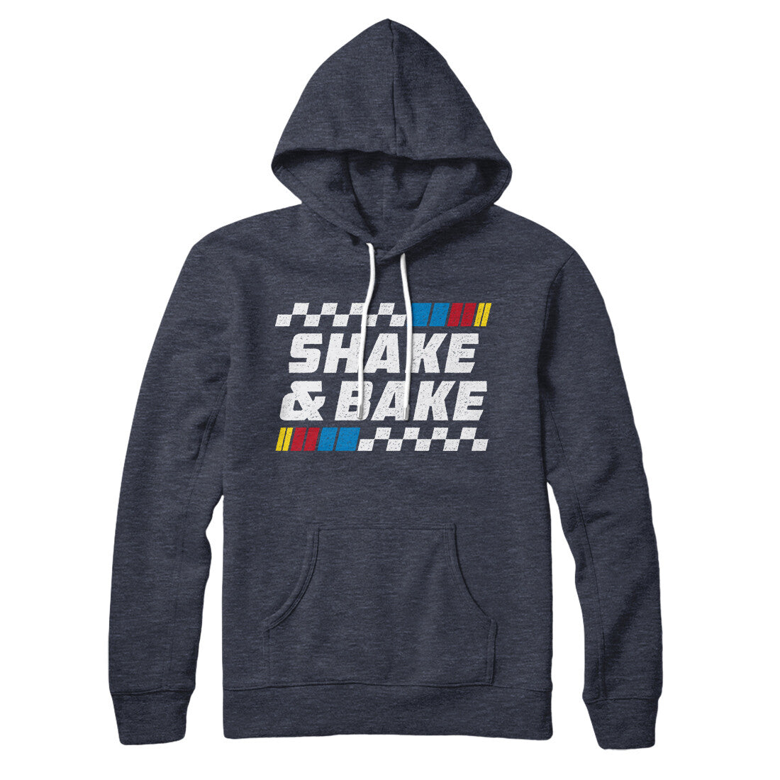 Shake And Bake Hoodie Heather Navy | Funny Shirt from Famous In Real Life