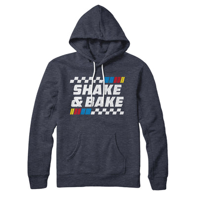 Shake And Bake Hoodie Heather Navy | Funny Shirt from Famous In Real Life