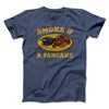 Smoke And A Pancake Funny Movie Men/Unisex T-Shirt Heather Navy | Funny Shirt from Famous In Real Life