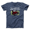 The Lawn's Not Gonna Mow Itself Funny Men/Unisex T-Shirt Heather Navy | Funny Shirt from Famous In Real Life