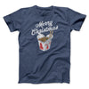 Merry Christmas Takeout Men/Unisex T-Shirt Heather Navy | Funny Shirt from Famous In Real Life