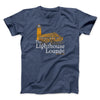 The Lighthouse Lounge Men/Unisex T-Shirt Heather Navy | Funny Shirt from Famous In Real Life