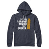 It's The Leaning Tower Of Cheeza Hoodie Heather Navy | Funny Shirt from Famous In Real Life