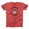 Happiness Is A Husky Men/Unisex T-Shirt Heather Red | Funny Shirt from Famous In Real Life