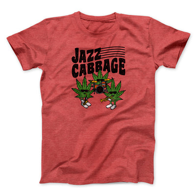 Jazz Cabbage Funny Men/Unisex T-Shirt Heather Red | Funny Shirt from Famous In Real Life
