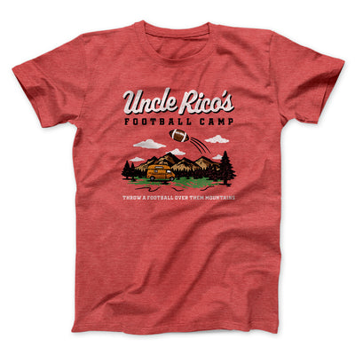 Uncle Rico's Football Camp Funny Movie Men/Unisex T-Shirt Heather Red | Funny Shirt from Famous In Real Life