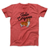 Hello Corgeous Men/Unisex T-Shirt Heather Red | Funny Shirt from Famous In Real Life