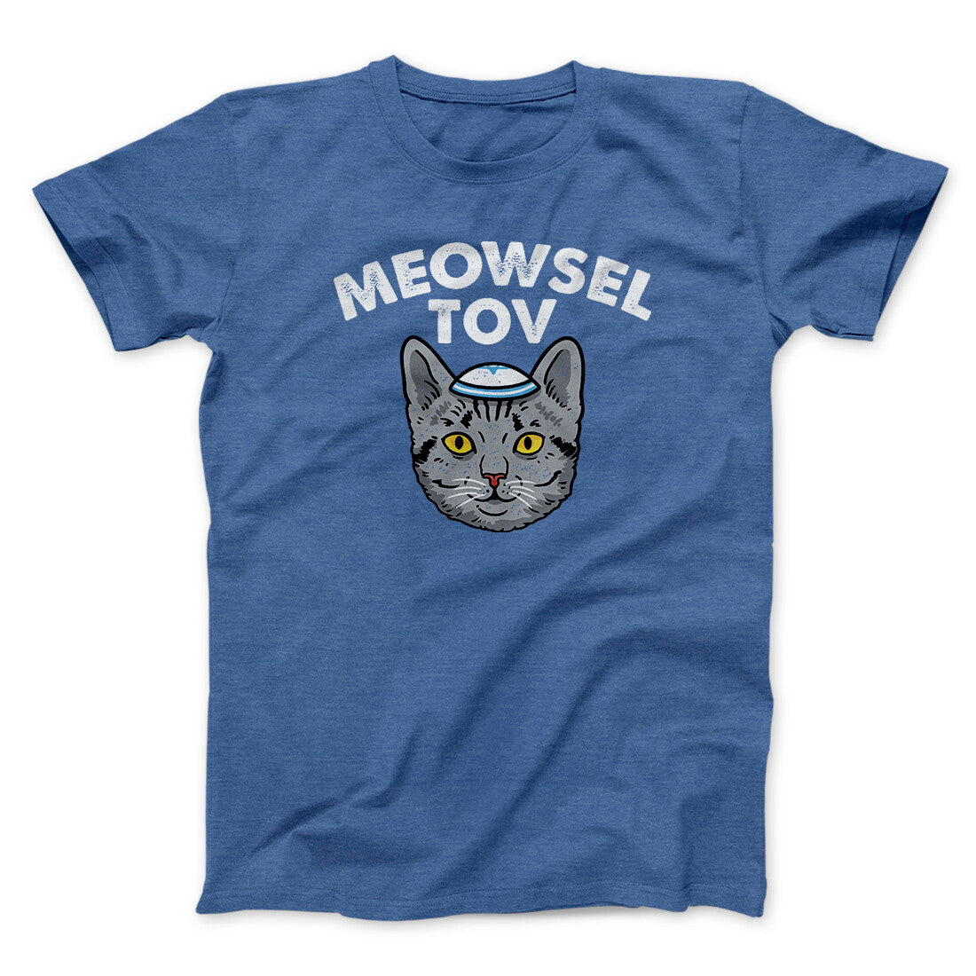 Meowsel Tov Funny Hanukkah Men/Unisex T-Shirt | Funny Shirt from Famous In Real Life