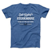 Chet Ripley's Steakhouse Funny Movie Men/Unisex T-Shirt Heather True Royal | Funny Shirt from Famous In Real Life