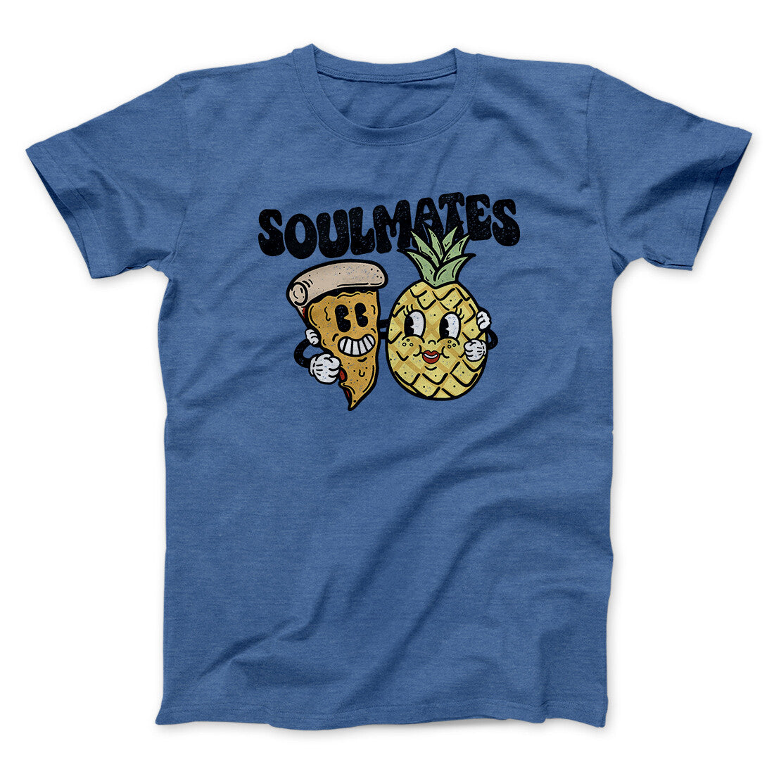 Soulmates Pineapple & Pizza Men/Unisex T-Shirt | Funny Shirt from Famous In Real Life