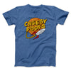 Cheesy Poofs Men/Unisex T-Shirt Heather True Royal | Funny Shirt from Famous In Real Life