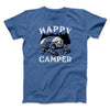 Happy Camper Men/Unisex T-Shirt Heather True Royal | Funny Shirt from Famous In Real Life