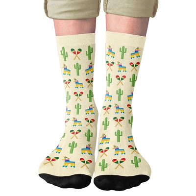 Fiesta Adult Crew Socks | Funny Shirt from Famous In Real Life