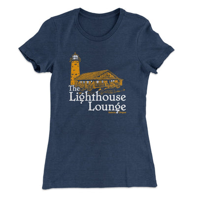 The Lighthouse Lounge Women's T-Shirt Indigo | Funny Shirt from Famous In Real Life