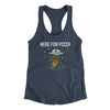 Here For The Pizza Women's Racerback Tank Indigo | Funny Shirt from Famous In Real Life