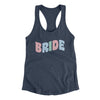 Bride Women's Racerback Tank Indigo | Funny Shirt from Famous In Real Life