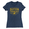 Yellowstone Dutton Ranch Women's T-Shirt Indigo | Funny Shirt from Famous In Real Life