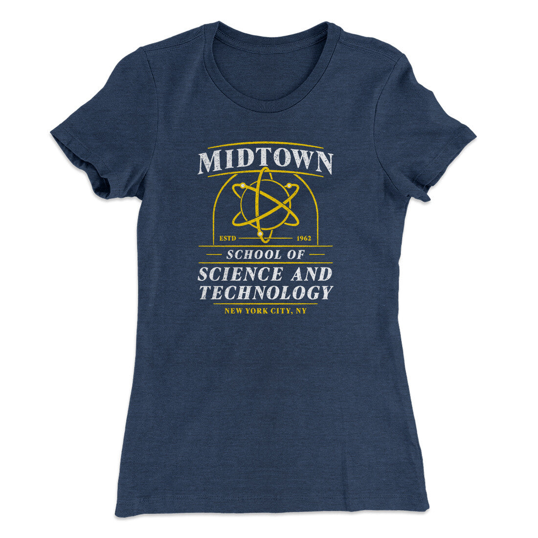 Midtown School Of Science And Technology Women's T-Shirt Indigo | Funny Shirt from Famous In Real Life