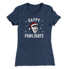 Happy Pawlidays Women's T-Shirt Indigo | Funny Shirt from Famous In Real Life