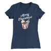 Merry Christmas Takeout Women's T-Shirt Indigo | Funny Shirt from Famous In Real Life