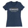 Hennigan's Scotch Whisky Women's T-Shirt Indigo | Funny Shirt from Famous In Real Life