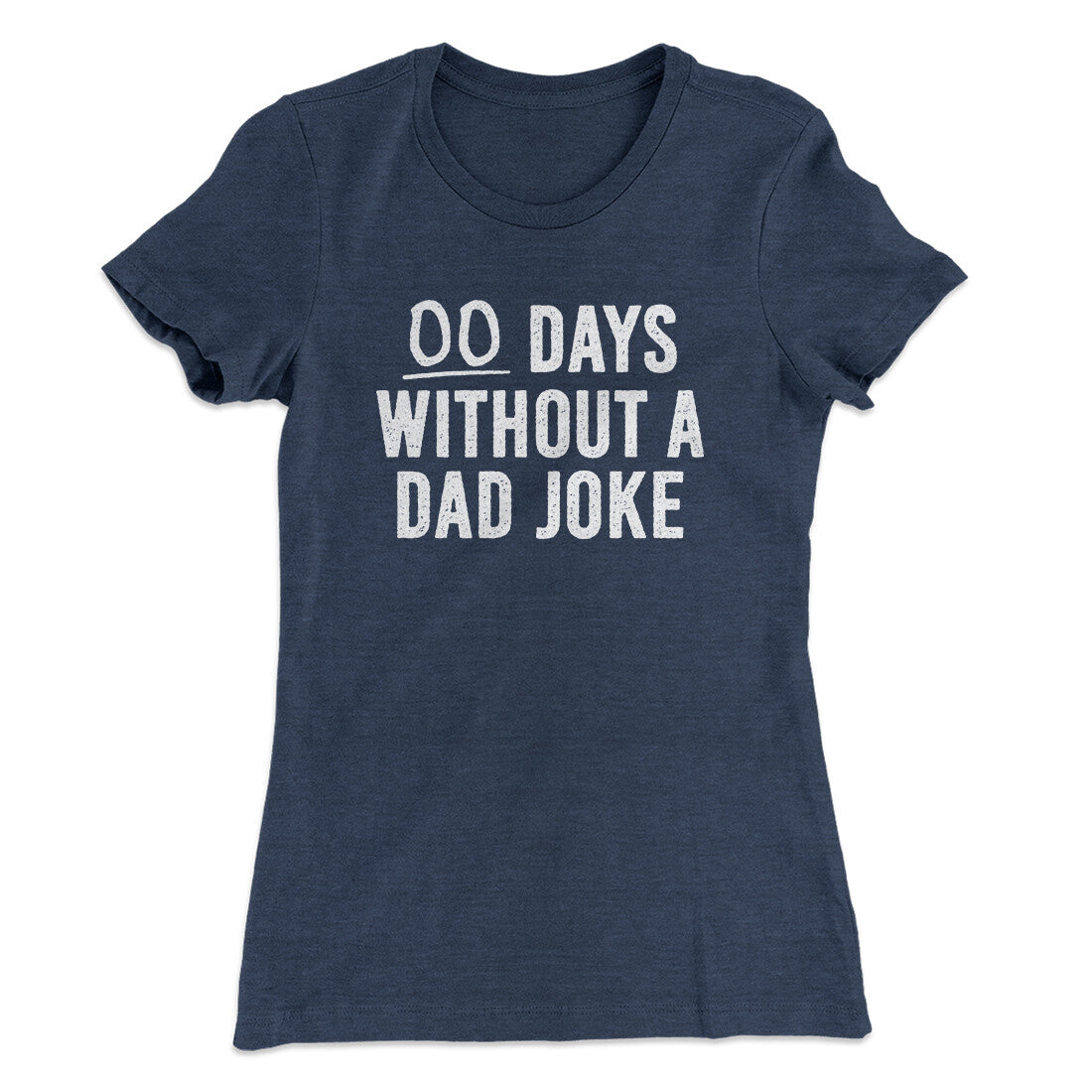 00 Days Without A Dad Joke Funny Women's T-Shirt | Funny Shirt from Famous In Real Life