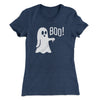 Boo - Ghost Women's T-Shirt Indigo | Funny Shirt from Famous In Real Life