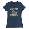 Oleson's Mercantile Women's T-Shirt Indigo | Funny Shirt from Famous In Real Life