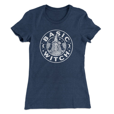 Basic Witch Women's T-Shirt Indigo | Funny Shirt from Famous In Real Life