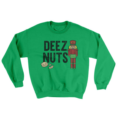 Deez Nuts Ugly Sweater Irish Green | Funny Shirt from Famous In Real Life