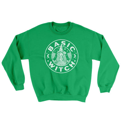 Basic Witch Ugly Sweater Irish Green | Funny Shirt from Famous In Real Life