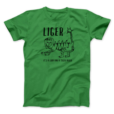 Liger Men/Unisex T-Shirt Irish Green | Funny Shirt from Famous In Real Life