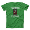 Christmas Is Coming Men/Unisex T-Shirt Irish Green | Funny Shirt from Famous In Real Life