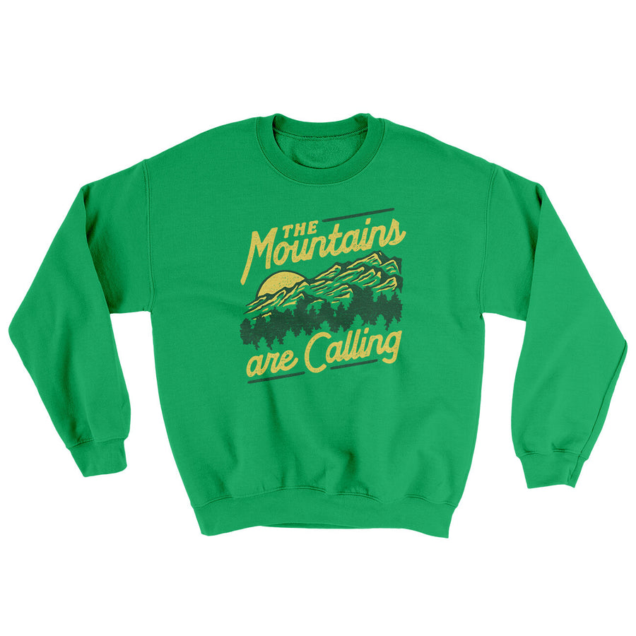 The Mountains Are Calling Ugly Sweater | Funny Shirt from Famous In Real Life
