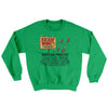 Kickin' Wing's Fireworks Ugly Sweater Irish Green | Funny Shirt from Famous In Real Life