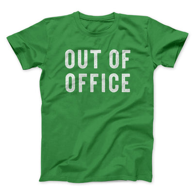 Out Of Office Men/Unisex T-Shirt Irish Green | Funny Shirt from Famous In Real Life