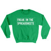 Freak In The Spreadsheets Ugly Sweater Irish Green | Funny Shirt from Famous In Real Life